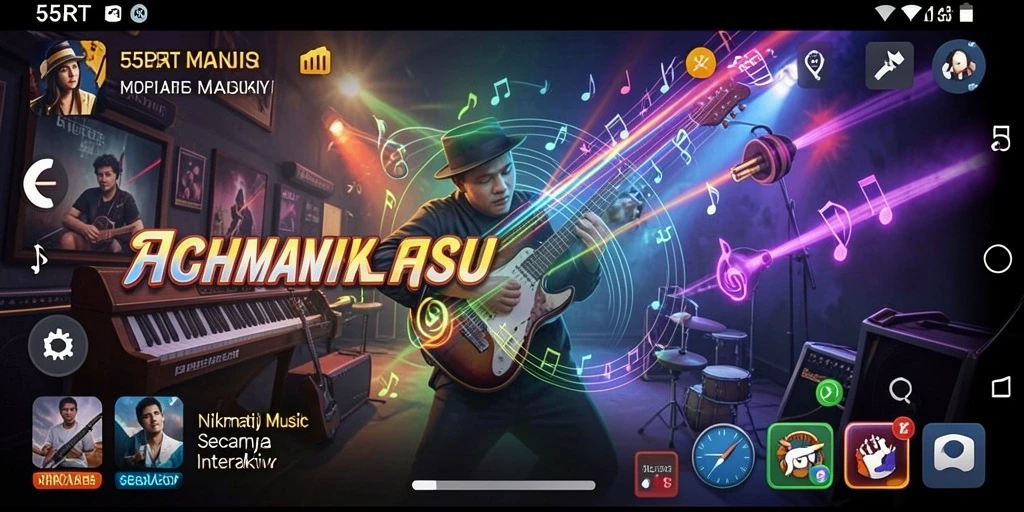 Tampilan gameplay 55RT yang menarik dan interaktif.