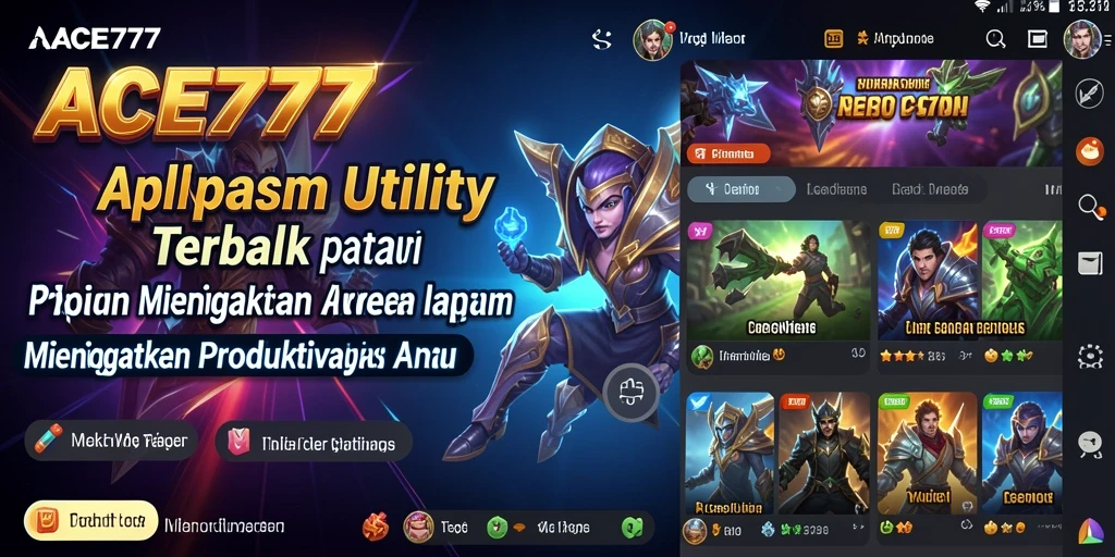 Tampilan antarmuka ACE777 yang modern dan mudah digunakan
