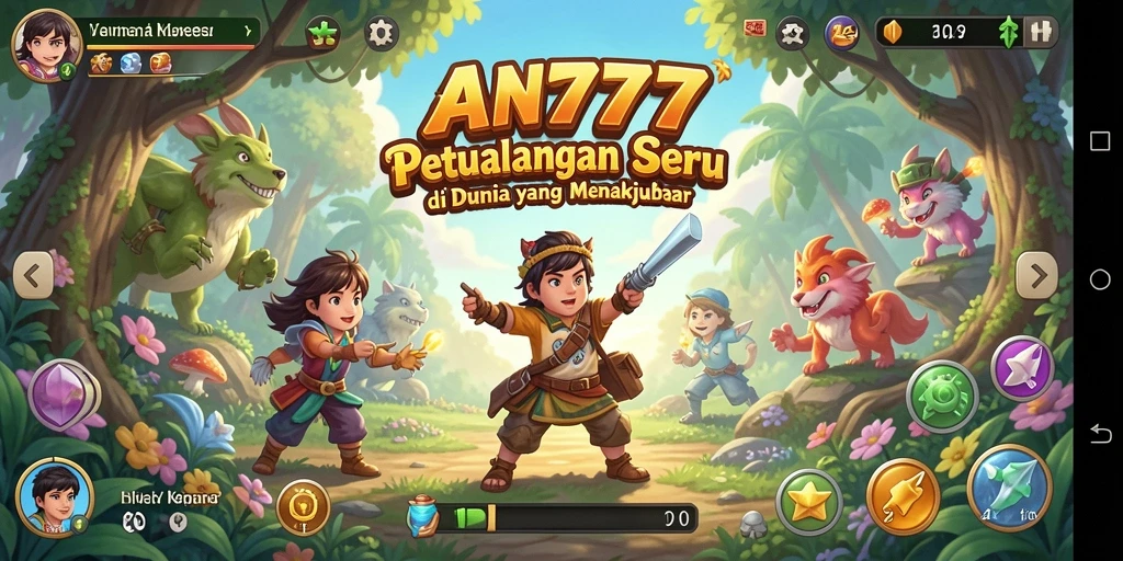 Tampilan gameplay AN777 yang menakjubkan dan penuh petualangan.