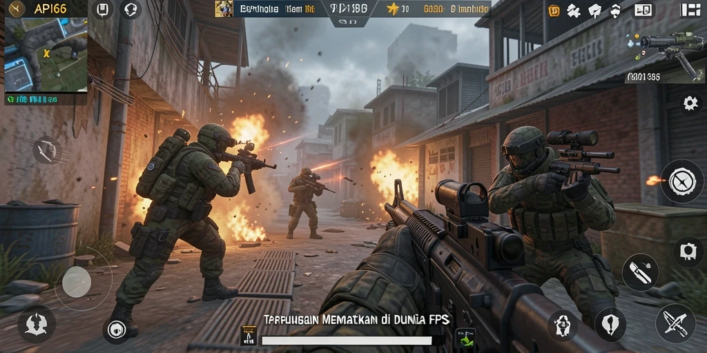 Tampilan aksi seru dalam <strong>API66</strong> menunjukkan pertarungan FPS yang mendebarkan.