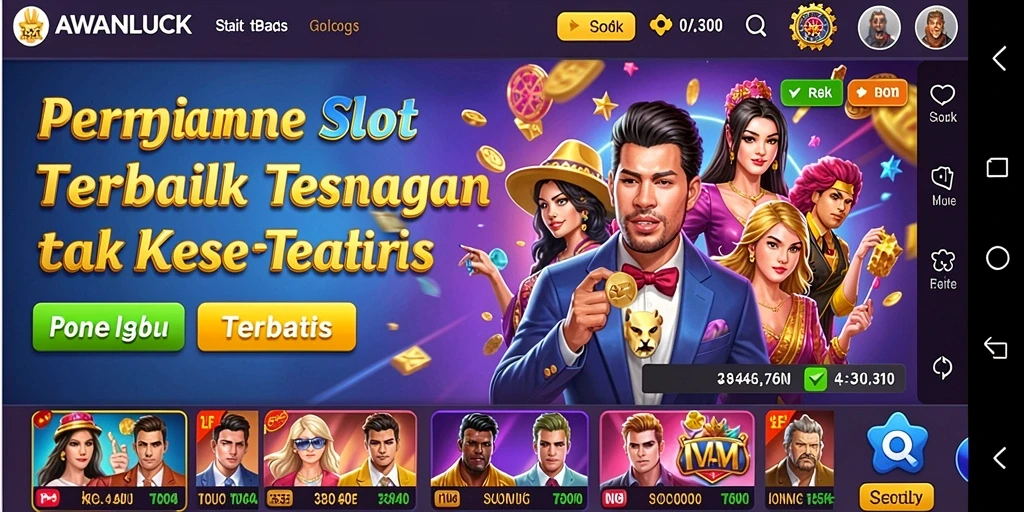 Screenshot gameplay AWANLUCK menampilkan putaran slot yang menarik dan grafis yang hidup.