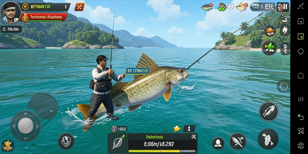Tampilan permainan BETMAN138 yang menakjubkan saat memancing.