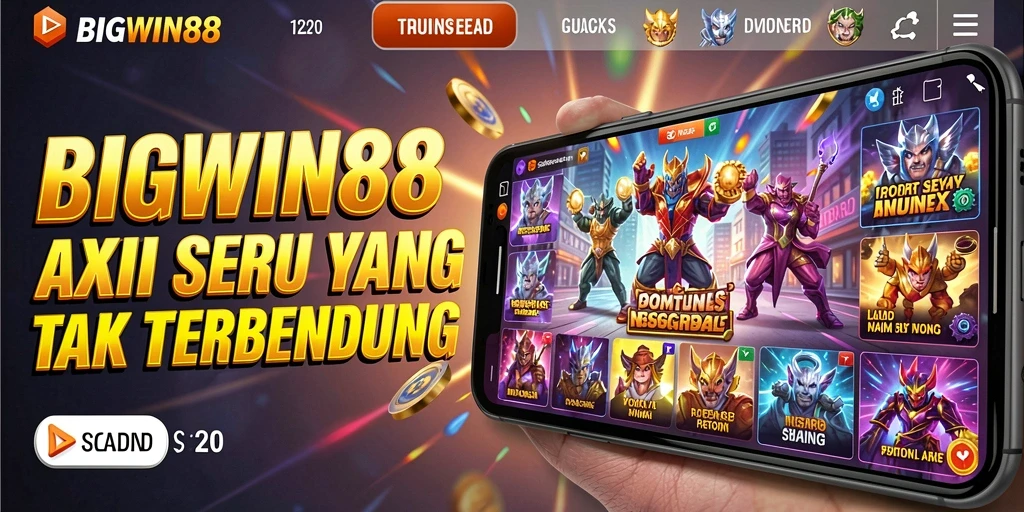 Tampilan seru dari aksi gameplay BIGWIN88 yang mendebarkan.