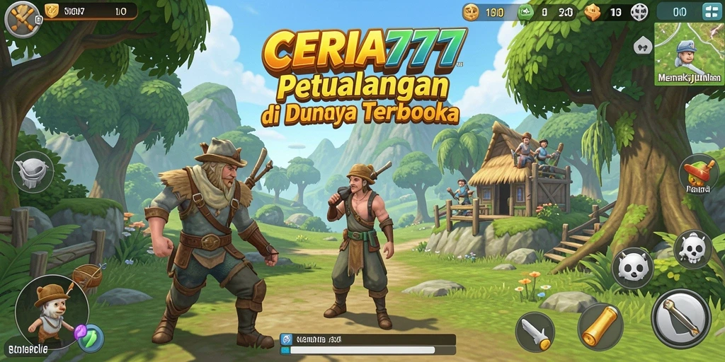Tampilan menakjubkan dari gameplay CERIA777 dalam dunia terbuka.