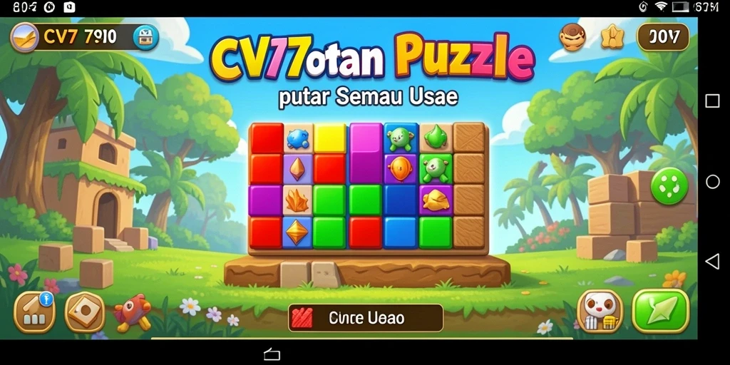 Screenshot utama CV777 menampilkan gameplay Puzzle yang seru dan menantang.