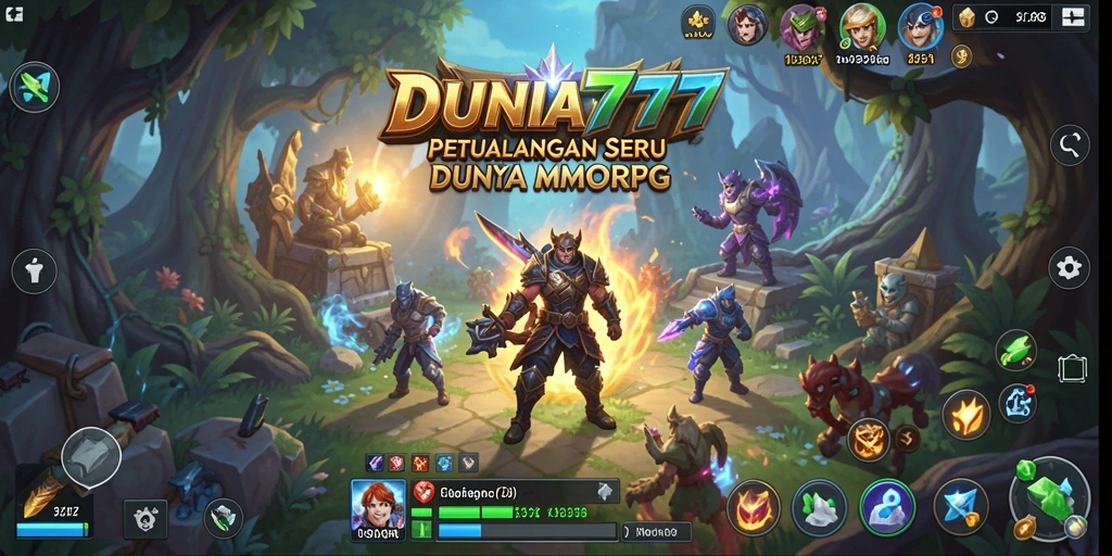 Screenshot gameplay <strong>DUNIA777</strong> menampilkan pertarungan epik antar karakter.
