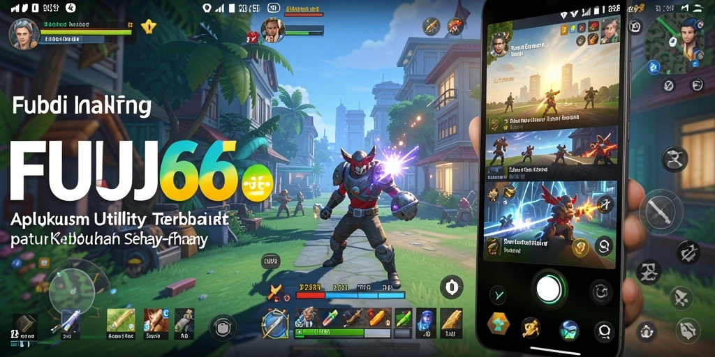 Screenshot utama FUJI66 menunjukkan antarmuka aplikasi Utility yang elegan.