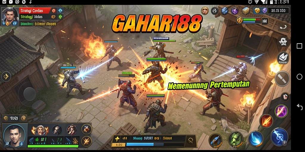 Tampilan gameplay GAHAR188 yang menampilkan pertempuran taktis yang mendebarkan.