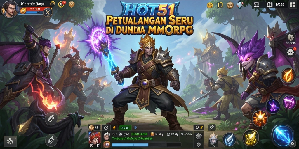 Gameplay HOT51 yang seru dalam dunia MMORPG penuh petualangan.