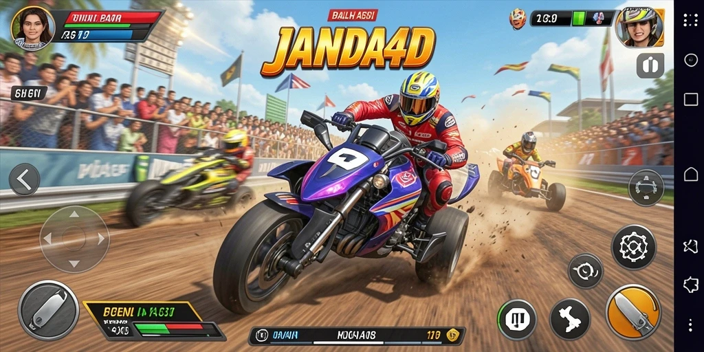 Gameplay intens dan mendebarkan dari JANDA4D.