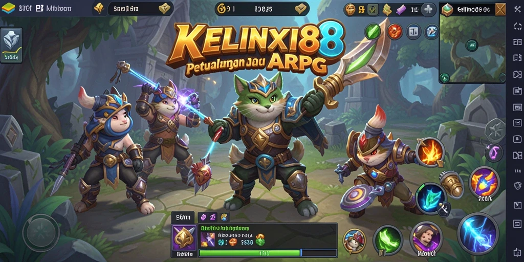 Tangkapan layar KELINCI88 menampilkan aksi pertarungan yang seru dan seru dalam permainan ARPG.
