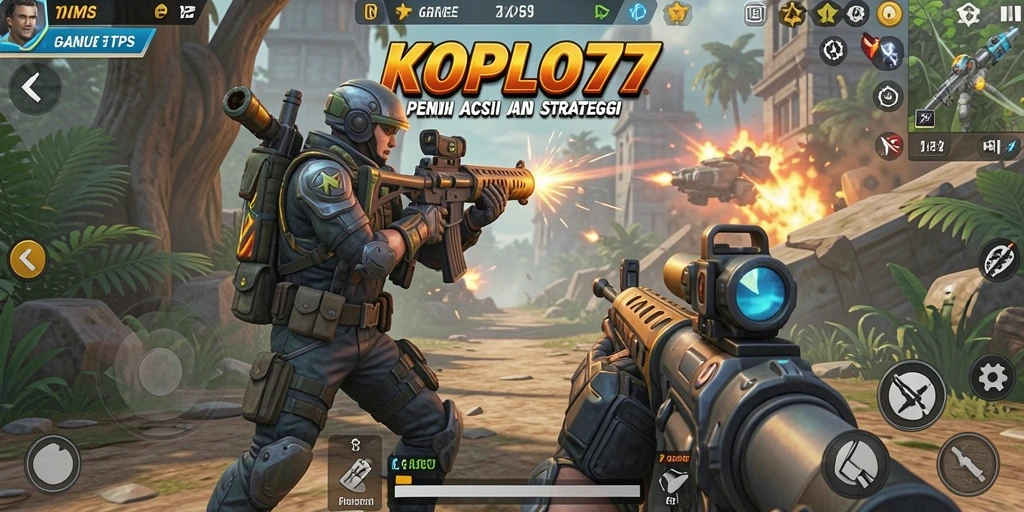 Tampilan menarik dalam aksi game TPS KOPLO77 menampilkan grafis realistis dan intens.