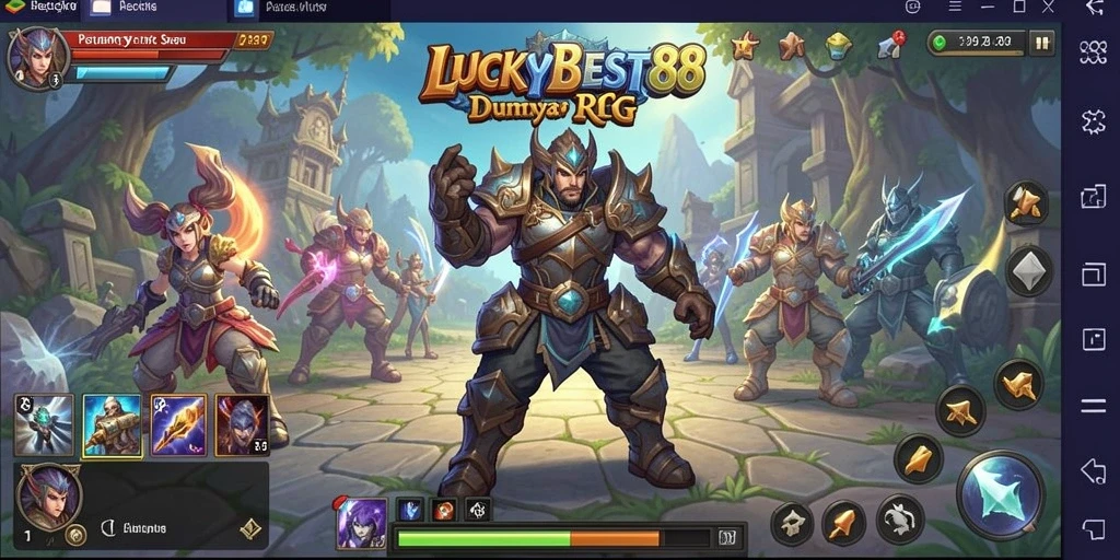 Tampilan menarik dari gameplay RPG LUCKYBEST88 yang penuh aksi.