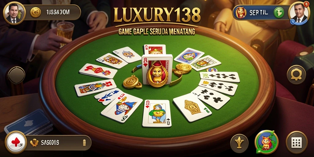 Screenshot gameplay Gaple di LUXURY138 yang menarik.