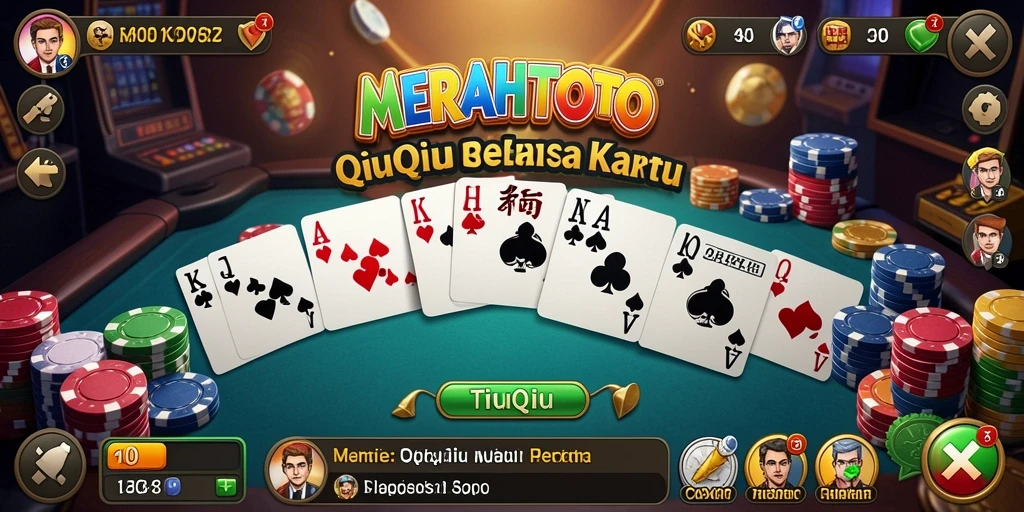 Screenshot gameplay QiuQiu MERAHTOTO yang mendebarkan.
