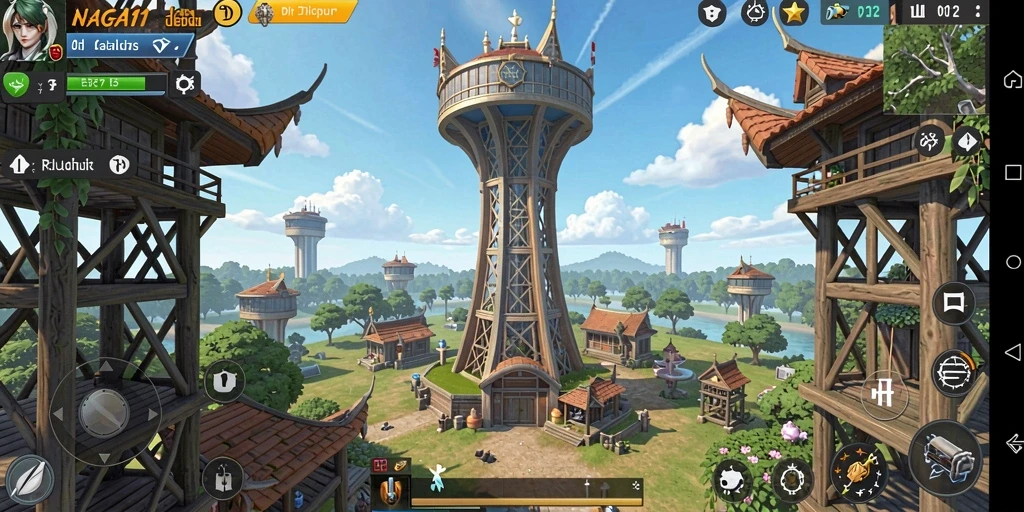 Tampilan menyerukan dalam gameplay Tower Defense yang mendebarkan.