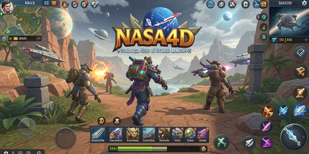 Tampilan gameplay yang menakjubkan dalam dunia MMORPG NASA4D.