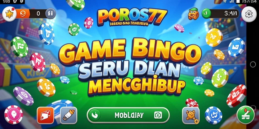Tampilan gameplay seru dari aplikasi Bingo POROS77.