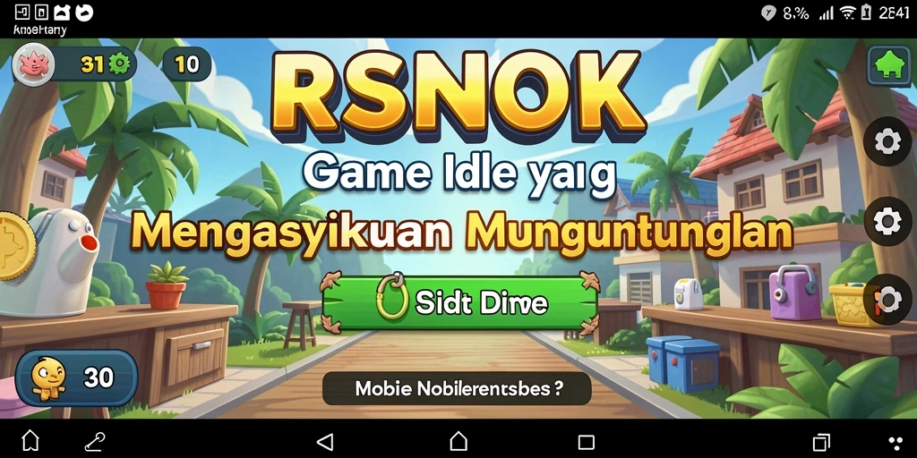 Tampilan menarik saat bermain <strong>RSNOK</strong> dengan fitur idle yang unik.