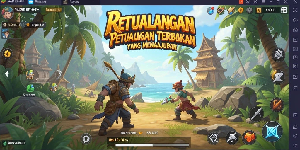 Screenshot gameplay RSNVIP8 menampilkan petualangan seru di dunia terbuka.