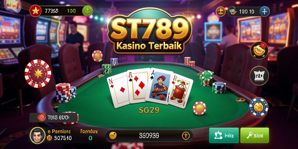 Screenshot gameplay ST789 menampilkan aksi seru permainan Kasino.