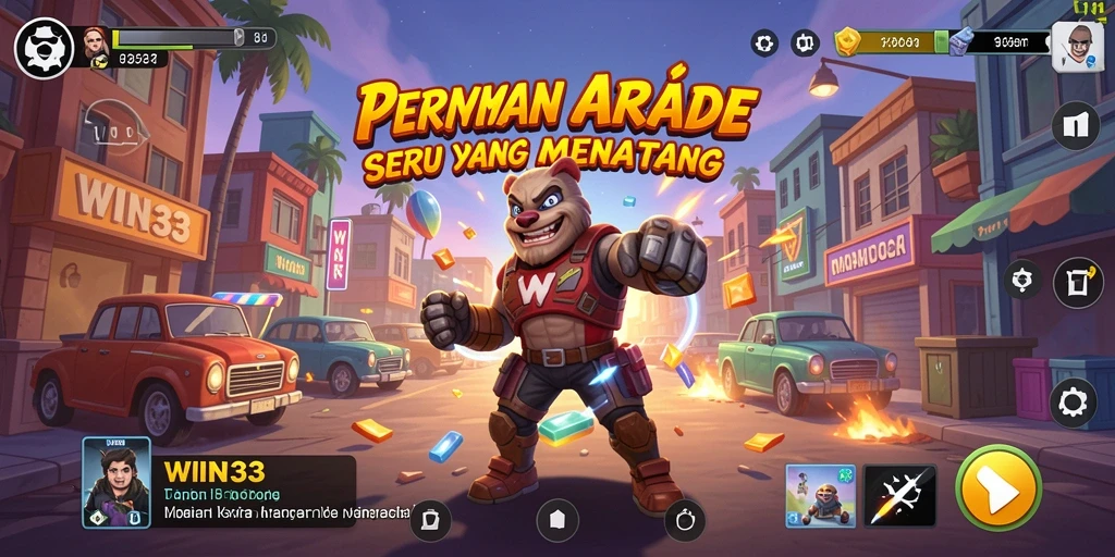 Screenshot menunjukkan gameplay seru dan menantang di WIN33.
