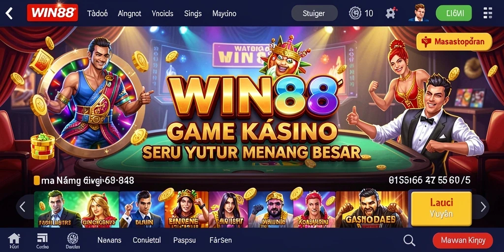 Tampilan gameplay WIN88 yang menggembirakan dan penuh warna.