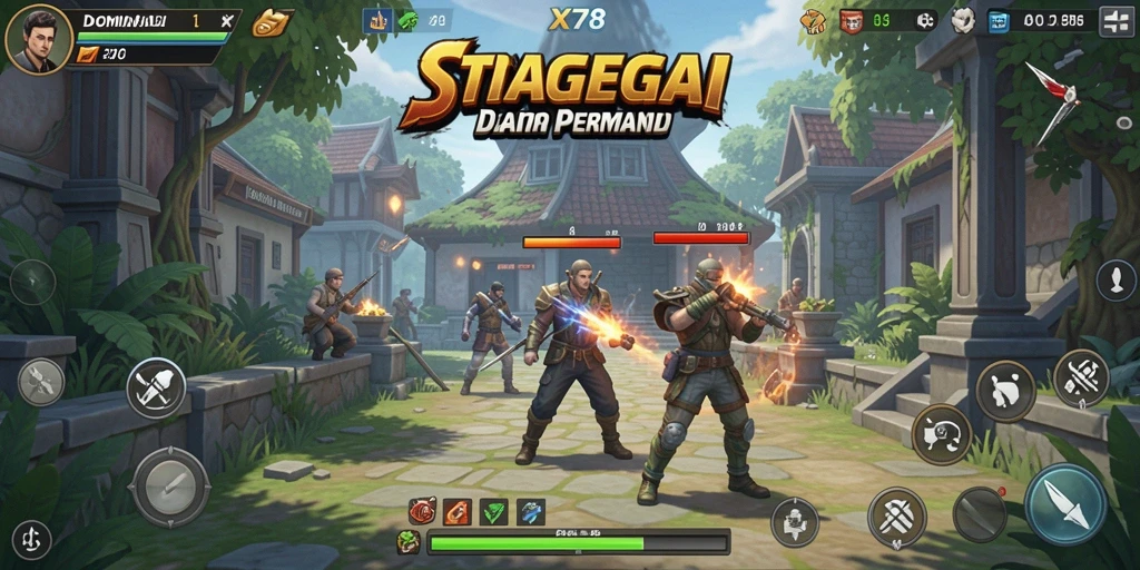 Tampilan gameplay strategi mendebarkan dari X78.