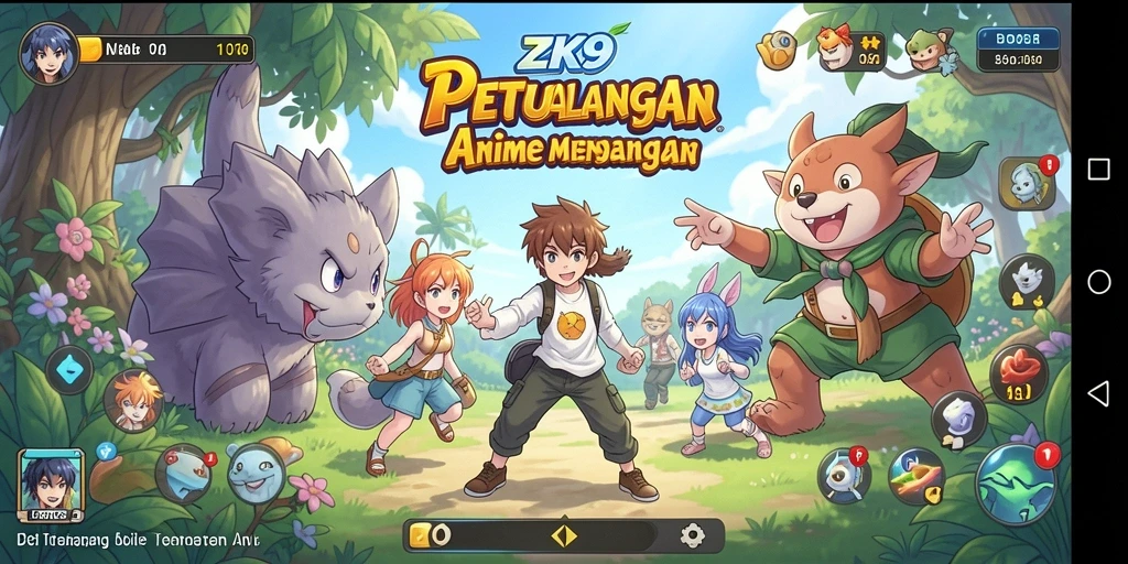 Gameplay seru ZK9 dengan karakter anime yang menarik.